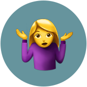 Frau planlos - Emoji